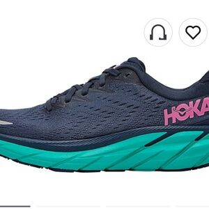 Hoka Women's Shoes in Navy and Teal